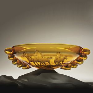 centro de mesa de cristal