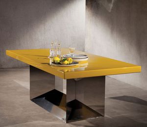 mesa de comedor de fibra de vidrio