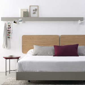 estantería mural / contemporánea / de chapa de madera / de madera lacada