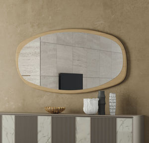 espejo de pared / para salón / contemporáneo / ovalado