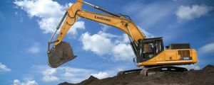 excavadora con orugas