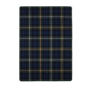 alfombra contemporánea / a cuadros / de lana / rectangular