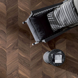 parquet macizo / para pegar / flotante / de nogal americano