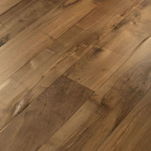 parquet macizo / para pegar / flotante / de nogal