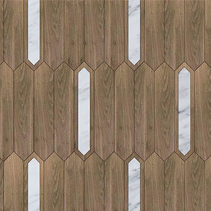 parquet macizo / para pegar / flotante / de nogal