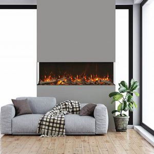 Chimenea eléctrica - 60 TRU VIEW XL XT - Amantii - contemporánea