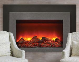Chimenea insertable eléctrica - INS-FM-26 - Amantii - con mando a