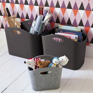 revistero de diseño original / para uso residencial / de fieltro / de papel
