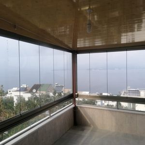 cortina de cristal plegable
