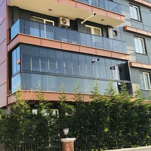 cortina de cristal plegable