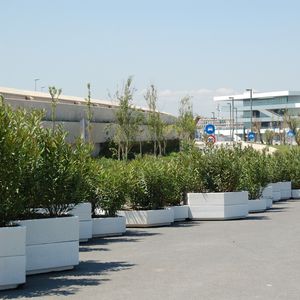 jardinera de hormigón