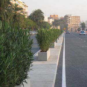 jardinera de hormigón