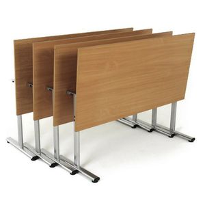 mesa moderna / aluminio / de material laminado / rectangular