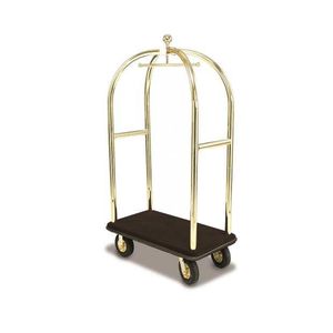 carrito para equipaje / para el sector servicios / para hotel / de acero inoxidable
