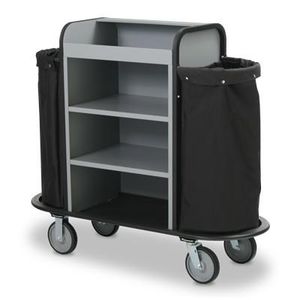 carrito para camarera / para el sector servicios / para hotel / de plástico