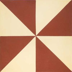 Baldosa hidráulica de interior - CLASIC : SARRIÀ WHITE & BLUE (A/Y