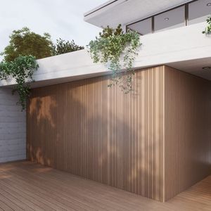 revestimiento de pared de madera compuesta