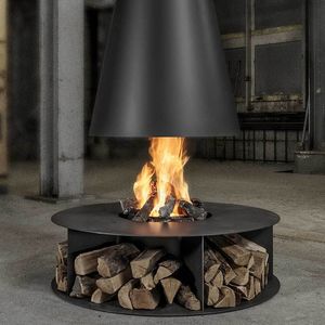 chimenea de leña