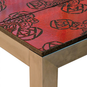 mesa piedra de lava