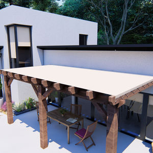 cobertura para pérgola con protección solar