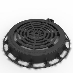 tapadera de inspección de hierro fundido