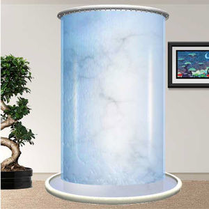 muro de agua de vidrio