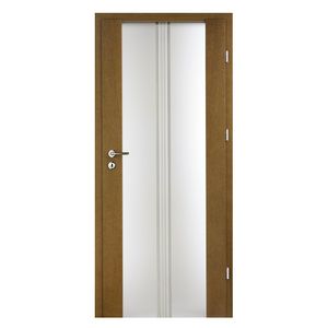 puerta de interior / abatible / de MDF / de vidrio templado