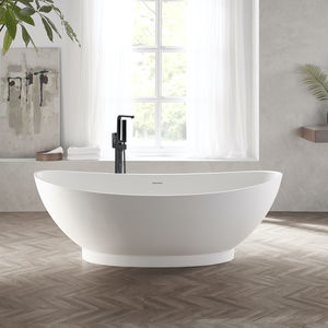 bañera en isla / ovalada / de mineral compuesto