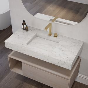 lavabo de mármol de Carrara