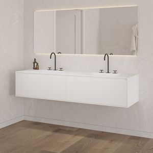 mueble de lavabo doble
