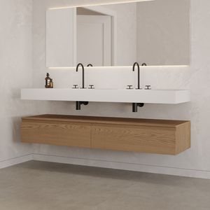 mueble de lavabo doble