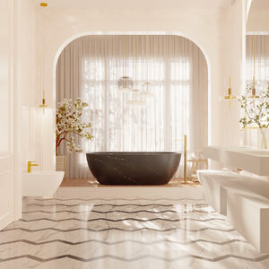 bañera ovalada