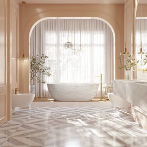 bañera ovalada