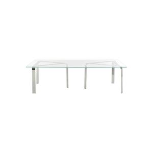 mesa de centro moderna / de vidrio / de mármol / de mineral compuesto