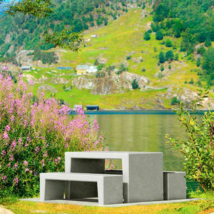 mesa de pícnic contemporánea