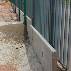 muro de contención de hormigón