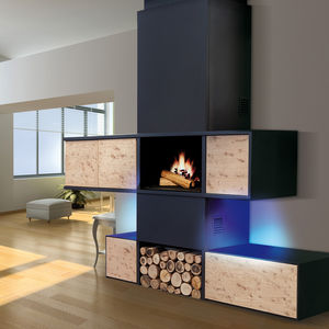 chimenea de leña