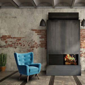 chimenea de leña