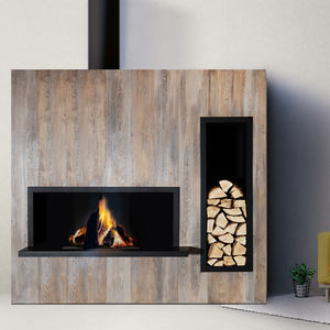 chimenea de leña