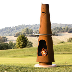 chimenea de leña