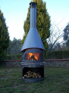 chimenea de leña