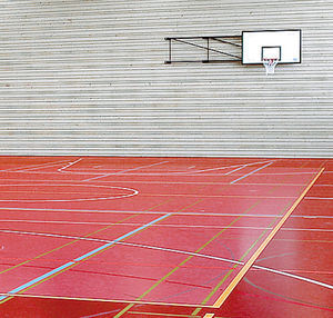 pavimento de PVC / de linóleo / de poliuretano / para instalación deportiva