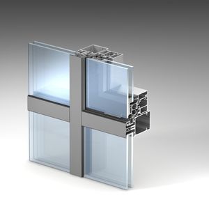 fijación para muro cortina de acero