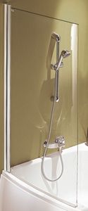 mampara de bañera abatible
