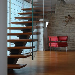 escalera recta