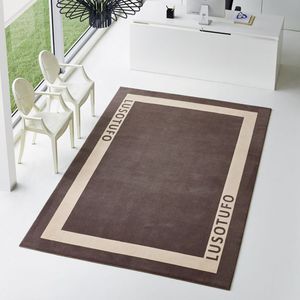 alfombra contemporánea / con motivos geométricos / rectangular / a medida