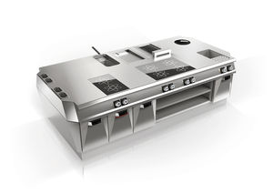 cocina profesional de acero inoxidable