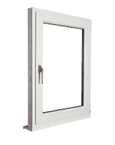 ventana abatible / de PVC / con vidrio doble / de corte térmico