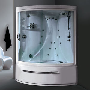 bañera-ducha de esquina