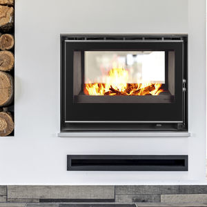 chimenea insertable de doble cara
